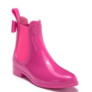 Briellie Bow Pink Chelsea Rain Boot